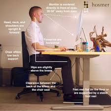 Sometimes people hear the news or read the reports about how bad for you sitting all day can be. Hosmer Chiropractic Proper Ergonomic Desk Workstation Setup