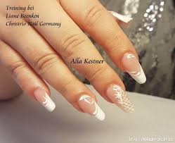 Nageldesign wei mit muster 84 15. Dezentes French Weiss Mit Muster Hochzeit