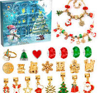 Amazon.com: Christmas Advent Calendar Girl Bracelet, 24 Days ...