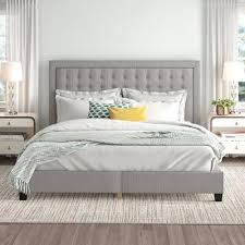 Buy on wayfair north america. Isolde Grid Tufted Upholstered Panel Bed Joss Main