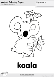 Click the button below to download and print this coloring sheet. Koala Coloring Page Super Simple