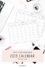 Calendar 2019 Printable Marble Desk Calendar 2019 Desk Pad Monthly Planner Digital File Instant Downl Calendar 2019 Printable Calendar Printables Calendar