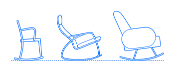 Rocking kneeling chair fantastic kneeling chair sporting unique design with curved frame for better relaxation spot. Rocking Chairs Dimensions Drawings Dimensions Com