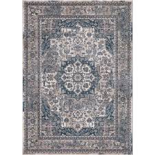 Create your own photos or text all of our products. Home Decorators Collection Angora Blue 5 Ft X 7 Ft Medallion Area Rug 27365 The Home Depot
