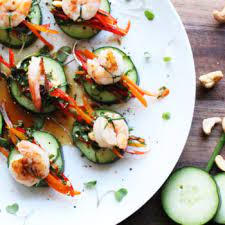 Rated 5 stars by 3 users. Asian Shrimp And Cucumber Appetizer Heinen S Grocery Store