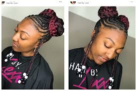 Braided Updo Braided Buns Braided Bun Braids With Beads Braided Updo