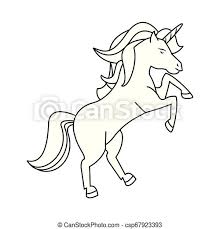 Weihnachtskugeln clipart schwarz weiß, hd png download is free transparent png image. Einhorn Fantasiepferd Cartoon In Schwarz Und Weiss Einhorn Fantasy Pferd Zeichentrickfilm Vektorgrafik Design Canstock
