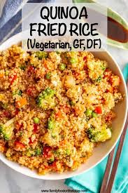 Quinoa Fried Rice Vegetarian Family Food On The Table Recipe Quinoa Recipes Easy Vegetarian Recipes Healthy Quinoa Fried Rice