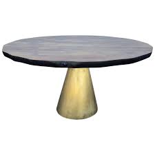 1stdibs Dining Room Table Dining Table Organic Top Base Mid Century Modern Walnut Bronze Vintage Dining Room Table Dining Table Bases Dining Room Table