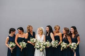 Dark and moody fall wedding bouquet. Elegant Navy Blue Fall Wedding Color Ideas Colorsbridesmaid