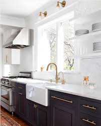Custom cabinetry creates light and airy kitchen. Twenty Gorgeous Black White Kitchens To Inspire
