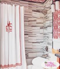 Matouk Monogrammed Newport Shower Curtain From Matouk Shower Curtain Monogram Shower Curtain Shower