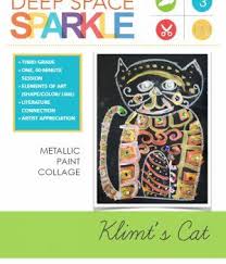 Children Study Artist Gustav Klimt And Apply His Golden Shapes And Patterns To A Cute Cat Drawing And Painting Vide Art School Kids Klimt Art Gustav Klimt Art