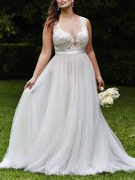 Simple Wedding Dresses Aline Scoop Appliques Beautiful Long Plus Size Bridal Gown Jkw354 Bridal Gowns Wedding Dresses Simple Wedding Dresses