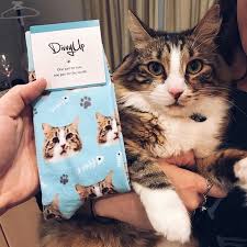 We create fun and beautiful socks with your pet's face on it. This Company Makes Socks With Your Pets Face On Them