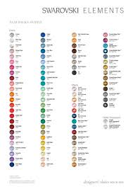 swarovski crystal colour chart