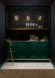 The confined space could have been a drawback but instead, it has led to a very clean and clear solution. How To Design A Glamorous Home Bar Western Living Magazine Modern Home Bar Home Bar Rooms Modern Home Bar Designs