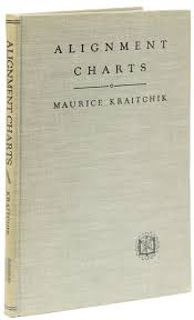 alignment charts construction and use by maurice kraitchik on james cummins bookseller