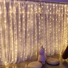 Amazon Com Upgrade 300 Led Curtain String Light Sinamer 6 56ftx9 8ft Copper Wire Lights Usb Powered Hanging Window Fairy Lights 8 Lighting Modes Remote Control For Home Christmas Wedding Party Warm White Home Kitchen