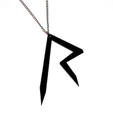 Media in category rihanna logos. Rihanna R Logo Plastic Necklace Styleofrihanna