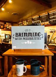 Life Is Brimming With Possibilities Illustration Caribou Coffee Caribou Coffee Coffee Is Life Coffee Corner