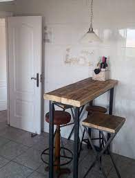But sometimes those spaces can be turned into a relaxing retreat for friends and family. Industrial Mill Style Reclaimed Wood Breakfast Bar Two Stools Www Reclaimedbespoke Co Uk Bar Table Breakfast Bar Chairs Breakfast Bar Table