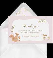 Just because it's virtual doesn't mean your shower can't have decor. Sweet And Thoughtful Baby Shower Thank You Card Wording Ideas