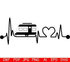 Camping Svg Hearts Svg Camp Svg Happy Camper Svg Camper Svg Heart Beat Camper Svg Camper Heartbeat Svg Vector Fi Camping Inspired Svg Digital Paper Pack