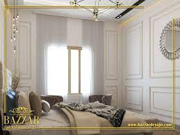 غرفة نوم ماستر نيوكلاسيك بيج وارضيات باركية masterbedroom neo calasic with barquit flooring interiordesign decoration classic bedroom interior design home