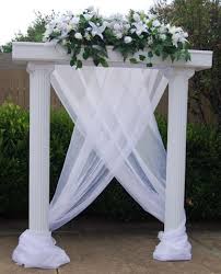 Love The Draping Wedding Columns Wedding Pillars Wedding Lights