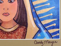 Our Lady of Guadalupe Art, Virgin Mary Print, Religious Gift, Catholic  Print, Christian Art Matted Print, Mexican Folk Art