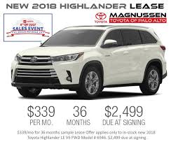 At south dade toyota, we offer toyota no money down lease deals with $0 down that save you time and money! 2018 Highlander July 4th Deals