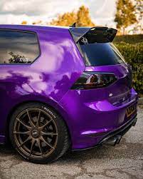 purple mk7r bmw car bmw golf