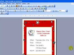 Design Invitations In Powerpoint Invitation Design Invitations Avery Business Cards