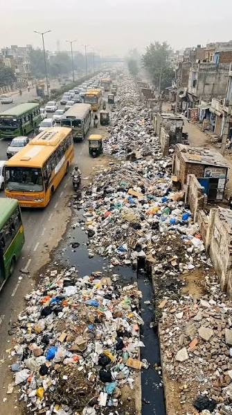 From polluted drain to community green corridor . . . Once surrounded by  garbage, polluted water, damaged embankments, and overcrowded streets, the  Mustafabad drain reflected the infrastructure and environmental challenges  faced by