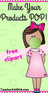 Free Bubble Gum Kids Clipart Make Your Products Pop Classroom Freebies Free Clip Art Classroom Freebies Free Clipart For Teachers