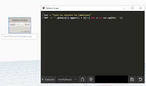 When you are finished, you are. Changing A Sentence To Camelcase 2 By C Poupin Lists Logic Dynamo