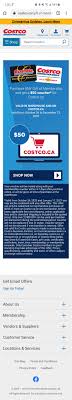 On these websites you can purchase a gift card for costco is temporarily allowing priority access to our warehouses during all open hours for costco members who are healthcare workers and first. Costco 50 Online Voucher With A Gift Of Membership Purchase Redflagdeals Com Forums
