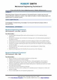 As an engineer, the type of information you want to include in your cv profile is: Mechanical Engineering Technician Resume Samples Qwikresume