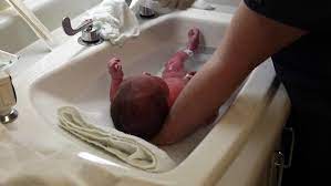 Stick to bathing your infant every other day or so to avoid drying out their skin, but keep wiping their face, neck, and diaper area. Bathing A Newborn Baby Boy Stock Footage Video 100 Royalty Free 8177509 Shutterstock