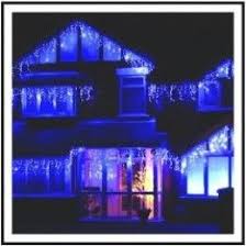 Whether you put them on your gutter or in your window, you will capture the attention of your neighbors. Beautiful Blue Christmas Decorations Icicle Christmas Lights Blue Christmas Decor Blue Christmas