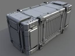Sci Fi Containers 3d Model Max Obj Mtl Fbx 17 Sci Fi Props Sci Fi Models Cargo Container