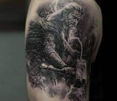Thor Tattoo By Dmitriy Samohin Post 14295 Avengers Tattoo Marvel Tattoos Thor Tattoo