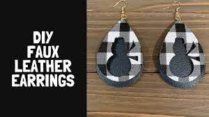 Clean up any noticeably jagged edges to make them as smooth as possible. How To Make Faux Leather Earrings With Cricut Explore Youtube