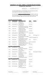 UNIVERSITY OF AZAD JAMMU &amp; KASHMIR MUZAFFARABAD