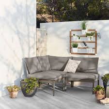 Mini Multilounge 3 Teilig Graumini Multilounge 3 Teilig Grau Grau Haus Deko Lounge Outdoor Mobel