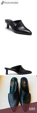 Via Spiga Black Freya Asymmetrical Mule Classy Shoes Peep Toe Shoes Slip On Pumps