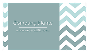 Example of a business name added to a chosen template. Make Your Own Crooked Stripes Business Card Template