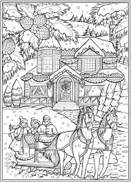 Horse coloring pages printable coloring pages for kids click a picture below for the printable horse coloring page: Get This Adult Christmas Coloring Pages Free Sled And Horses Tcz0
