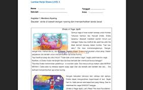 Lembar kerja ini disusun sebagai latihan ulangan harian untuk mata pelajaran akidah akhlak siswa kelas 1 sd/mi. Lembar Kerja Siswa Lks Belajar Dari Rumah Dan Pjj Kelas 1 6 Sd Blog Pendidikan